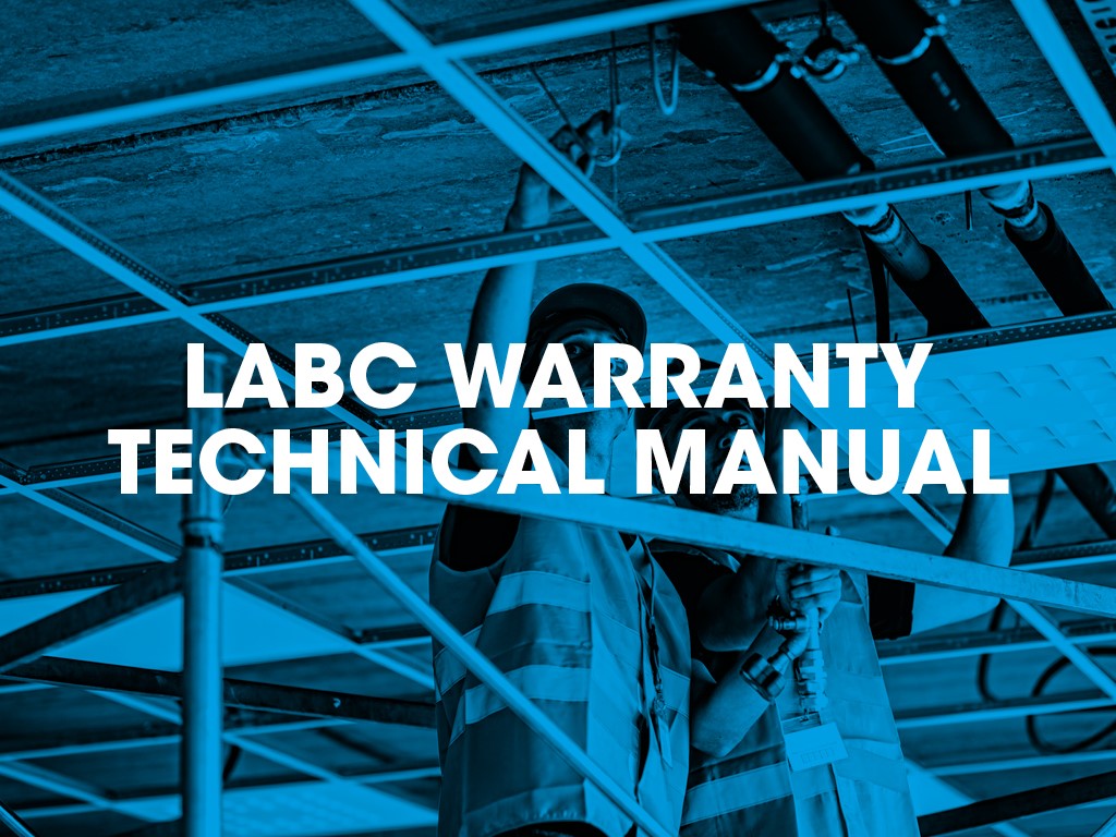 LABC Warranty Technical Manual Version 10 published and free to download